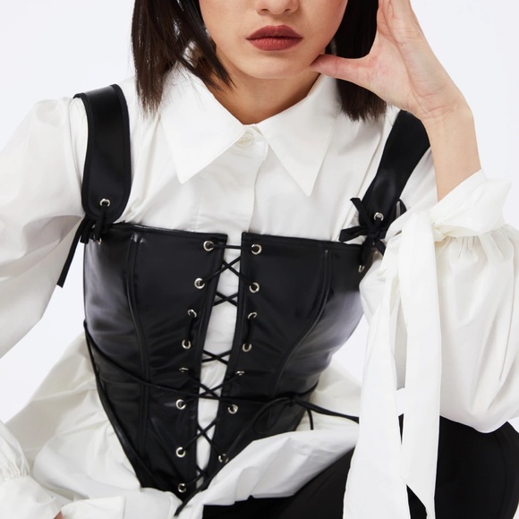 PANN  Corset waist vest Black - Picture 4 of 15